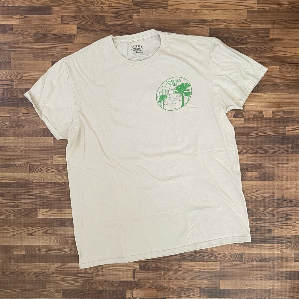 Call Your Mother Joshua Tree Short Sleeve T-Shirt Cream Large